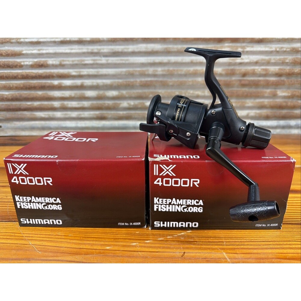 Lot of 2 SHIMANO IX 4000R QUICKFIRE II Spinning Reel 4.1:1 Ratio Rear Drag NIP